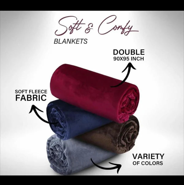 Coral Fleece Embossed Thermal Soft AC Throw Blanket - Brown – Selfstyle