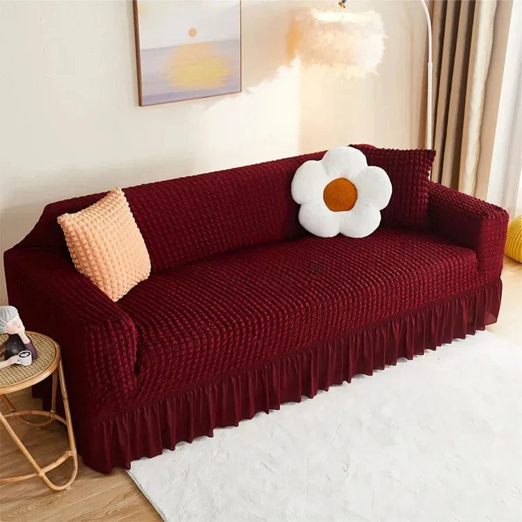 Bubble Sofa Cover - (Maroon)