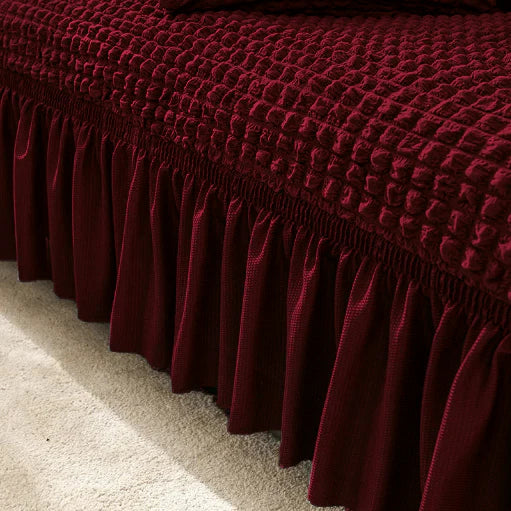 Bubble Sofa Cover - (Maroon)